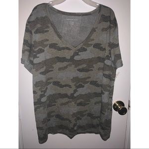 American Eagle Camo V-Neck